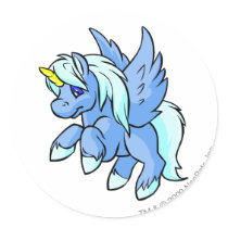Uni Blue stickers by neopets Uni Blue stickers