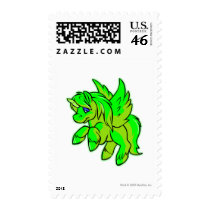 Uni Glowing postage by neopets Uni Glowing postage