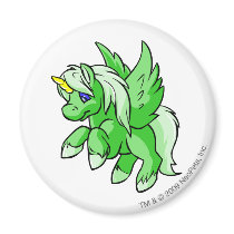 Uni Green magnets by neopets Uni Green magnets