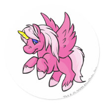Uni Pink stickers by neopets Uni Pink stickers