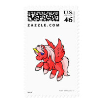 Uni Red postage by neopets Uni Red postage