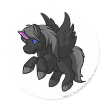 Uni Shadow stickers by neopets Uni Shadow stickers
