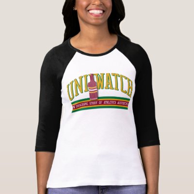 Uni Watch Raglan (womens) T Shirt by Uni_Watch