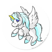 Uni White stickers by neopets Uni White stickers