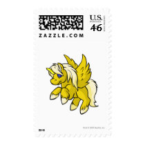 Uni Yellow postage by neopets Uni Yellow postage