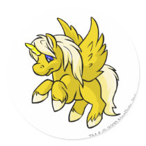Uni Yellow stickers by neopets Uni Yellow stickers