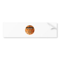 Unibrow Basketball Bumper Stickers