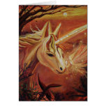 Unicorn and Fairy Art Card "Finding The Way Home"
