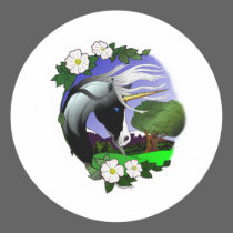 Unicorn and Roses III ©2011 stickers