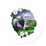 Unicorn and Roses III ©2011 Stickers