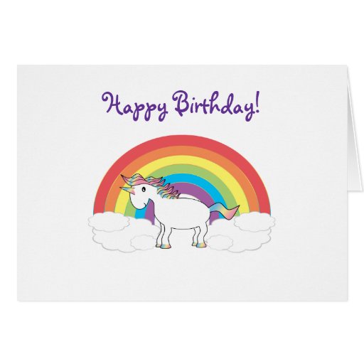 unicorn birthday card zazzle unicorn cards