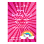 Unicorn birthday invitation