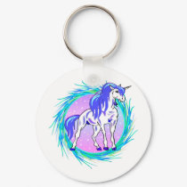 Unicorn Blue keychains