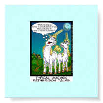 Unicorn Bonding Funny Canvas Print by beardiethor123 Unicorn Bonding Funny Canvas Print