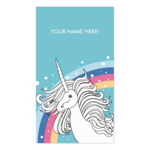 UNICORN BUSINESS CARD BLUE (front side)