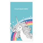 UNICORN BUSINESS CARD BLUE