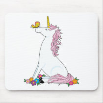 Unicorn Butterfly Mouse Pads