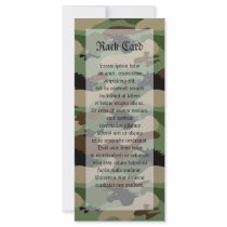 Unicorn Camouflage Custom Rack Cards
