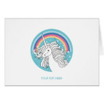 UNICORN CARD BLUE