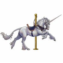 Unicorn Carousel Cutout/Pin photo sculptures by Bronzepig Unicorn Carousel Cutout/Pin photo sculptures