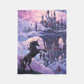 Unicorn Castle Fleece Blanket