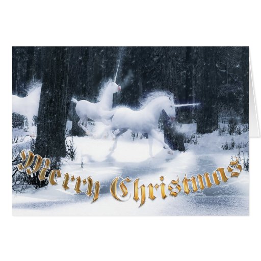 Unicorn Christmas Cards