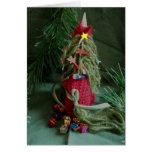 Unicorn Christmas Tree Greeting Card