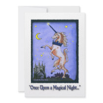 Unicorn Crown Night invitations by Linda_MN Unicorn Crown Night invitations