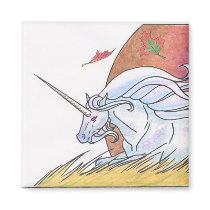 Unicorn Cycle: Autumn ©1999 magnets