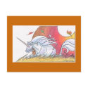 Unicorn Cycle - Autumn ©1999 postcards by smilodonart Unicorn Cycle - Autumn ©1999 postcards