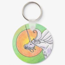 Unicorn Cycle: Spring ©1999 keychains by smilodonart Unicorn Cycle: Spring ©1999 keychains