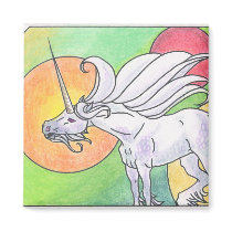 Unicorn Cycle: Spring ©1999 magnets