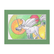 Unicorn Cycle - Spring ©1999 postcards by smilodonart Unicorn Cycle - Spring ©1999 postcards