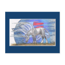 Unicorn Cycle - Winter ©1999 Post Cards