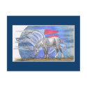 Unicorn Cycle - Winter ©1999 postcards by smilodonart Unicorn Cycle - Winter ©1999 postcards