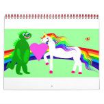 Unicorn Dinosaur Loves You Calendar