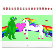 Unicorn Dinosaur Loves You Calendar