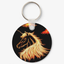 unicorn dreams gold keychains
