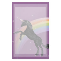 Unicorn Dreams Stationery Design