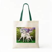 Unicorn family canvas bag
