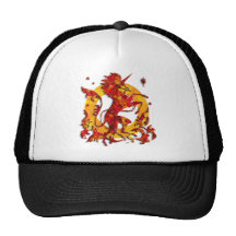 Unicorn Flames Trucker Hat