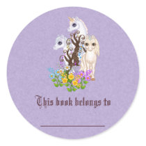 Unicorn Friends Bookplate stickers by Hafapea Unicorn Friends Bookplate stickers