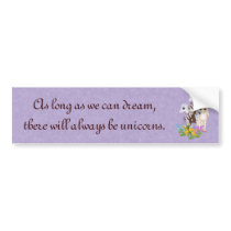 Unicorn Friends Bumper Sticker bumper stickers