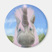 Unicorn glow fridge magnets