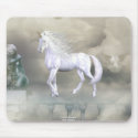 Unicorn Heaven White Beauty 1 mousepads by UnicornDreams Unicorn Heaven White Beauty 1 mousepads
