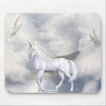 Unicorn Heaven White Beauty 5 mousepads by UnicornDreams Unicorn Heaven White Beauty 5 mousepads