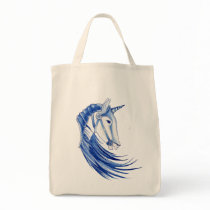 Unicorn Helmet Canvas Bag