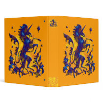 Unicorn Herald: Blue and Gold binders