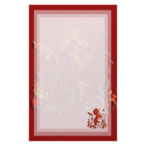 Unicorn Herald: Flame stationery by SuanSKatra Unicorn Herald: Flame stationery