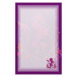 Unicorn Herald: Pink and Purple Customized Stationery